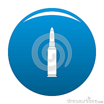 Single bullet icon vector blue Vector Illustration