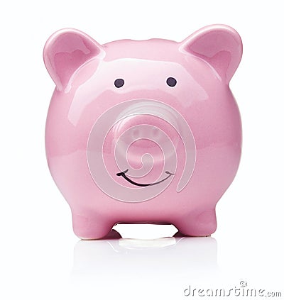 Piggy bank isolated Stock Photo