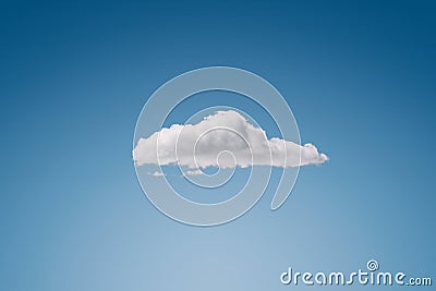 Single cloud at the blue sky Stock Photo