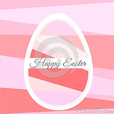 Single Colorful Easter Egg on background Stock Photo