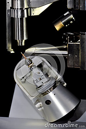 Single-Crystal X-ray crystallography diffractometer equipment for conducting experiments in laboratory. Stock Photo