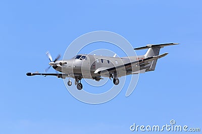 Single engine turboprop aircraft Editorial Stock Photo