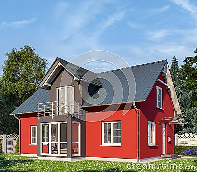 Single family house - shot 06 Stock Photo