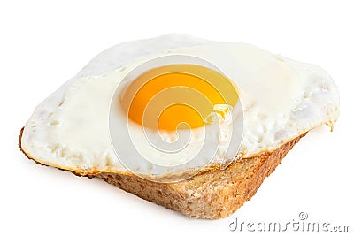 Single fried egg Stock Photo