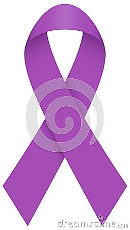 Single Isolated Graphic Violet Loop Vector Illustration