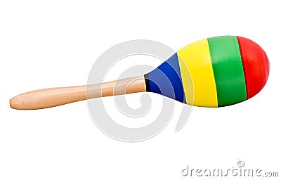 A single maraca Stock Photo