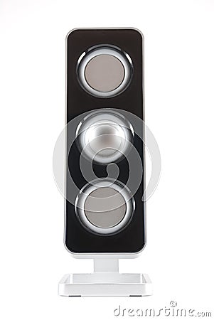 Single modern speaker Stock Photo