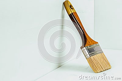 Single paint brush ready to use Stock Photo
