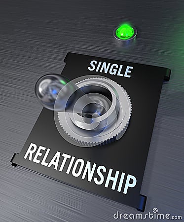 Single or relationship Stock Photo