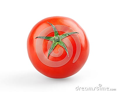 Single ripe tomato Stock Photo