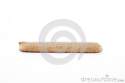 Single savoiardi biscuit isolated on white background Stock Photo