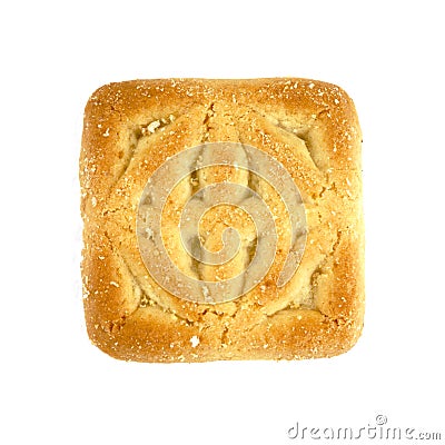 Single square cookie Stock Photo