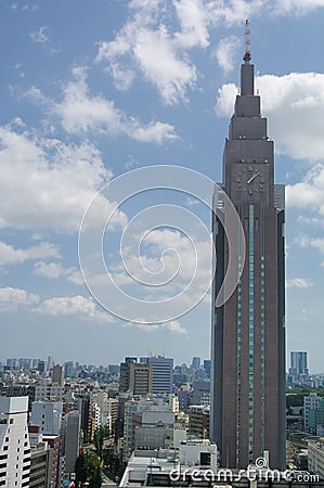 A single tall building Editorial Stock Photo