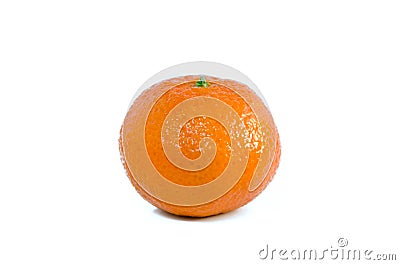 Single tangerine, mandarin Stock Photo