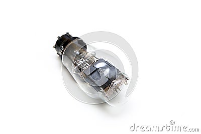 The single vacuum or electron tube Stock Photo