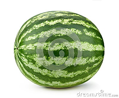 Whole watermelon isolated Stock Photo