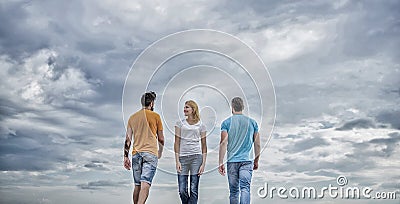 Single woman choosing freedom independence over relationships. Free choice. Young and free. Feeling free to choose Stock Photo