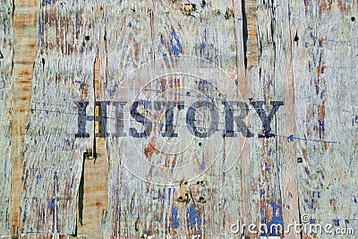 Single word History Stock Photo