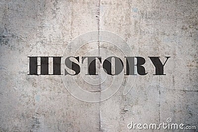 Single word History Stock Photo