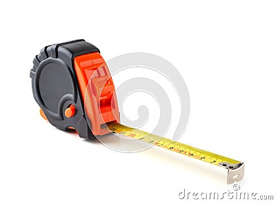 Single yardstick measurement Stock Photo