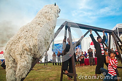 Singo Ulung Bondowoso. Editorial Stock Photo