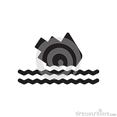 Sinking icon. Trendy Sinking logo concept on white background fr Vector Illustration