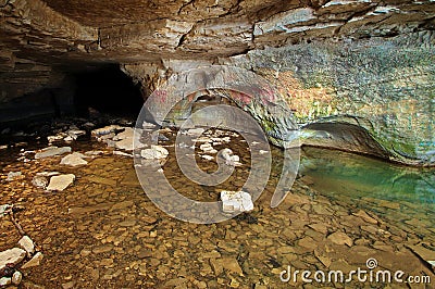 Sinks of the Roundstone Cave Stock Photo