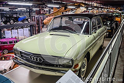 SINSHEIM, GERMANY - MAI 2022: white Audi 60 1968 55ps Editorial Stock Photo