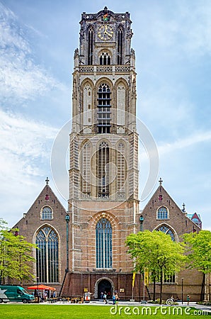 Sint-Laurenskerk Saint Lawrence church a medieval church on G Editorial Stock Photo