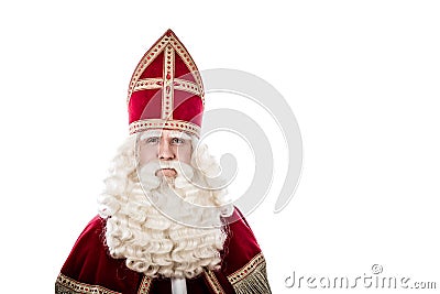 Sinterklaas on white background Stock Photo