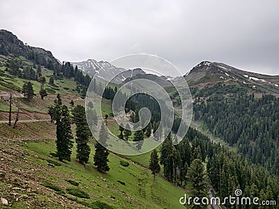 Sinthan Pass Kashmir Connecting Kashmir Valley With Kishtwar Stock Photo