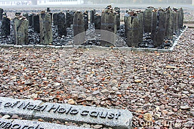 Sinti and Romani Memorial, Buchenwald in Germany Editorial Stock Photo