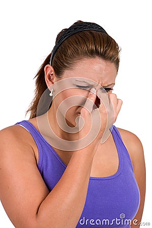 Sinus Congestion Stock Photo