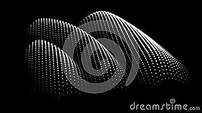 Sinusoidal formula distortion sine wave and waveform. Graph of a 3d function space in three-dimensional coordinates. Science Vector Illustration