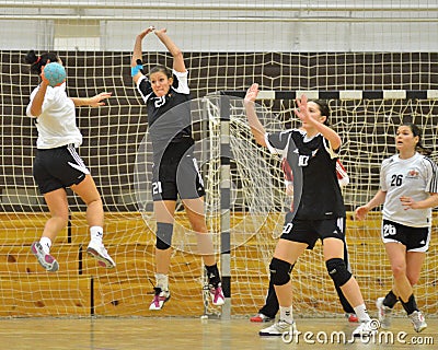 Siofok - Budapest handball match Editorial Stock Photo