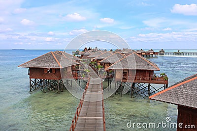 Sipdan Water Village Resort Stock Photo
