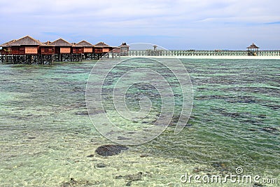 Sipdan Water Village Resort Stock Photo