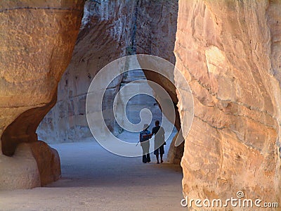 The Siq, Petra, Jordan Editorial Stock Photo