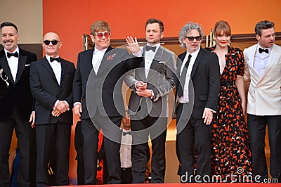 Sir Elton John & Rocketman cast Editorial Stock Photo