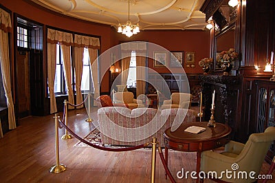 Decorated Room in Boldt Castle, Upstate New York Editorial Stock Photo