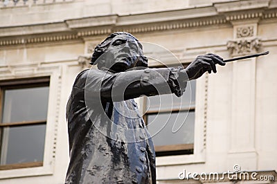 Sir Joshua Reynolds statue Stock Photo