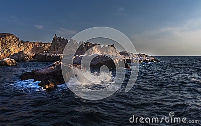 Siren reefs foca izmir Turkey Stock Photo