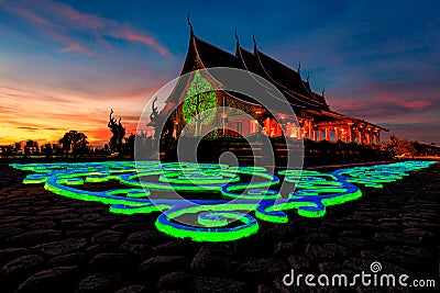 Sirindhorn Wararam Phu Prao Temple Wat Phu Prao, The Unseen Te Stock Photo