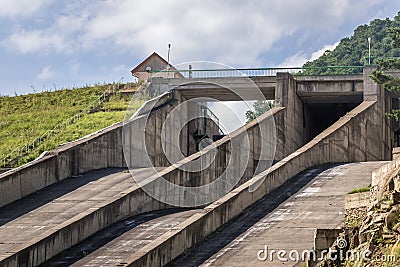 Siriu Dam in Romania Stock Photo