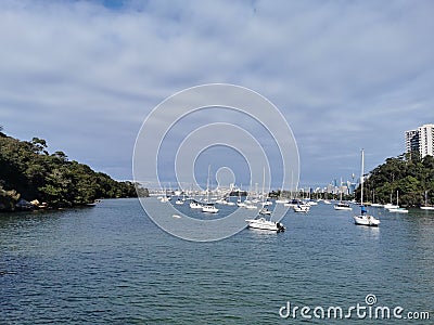 Sirius Cove Beach (Corner Beach), Sydney, New South Wales, Australia Editorial Stock Photo