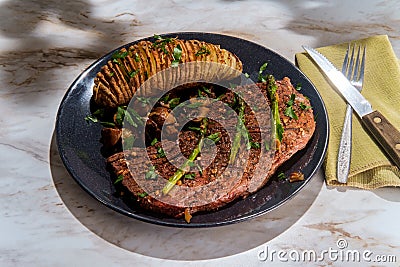 Sirloin Tip Steak Potato Stock Photo