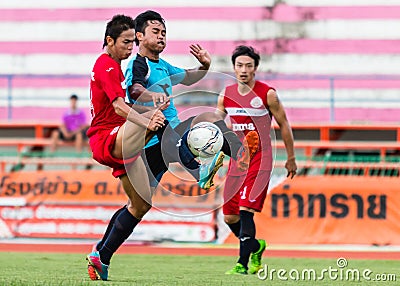 SISAKET THAILAND-September 17: Piyawat Thongman of Sisaket FC. Editorial Stock Photo