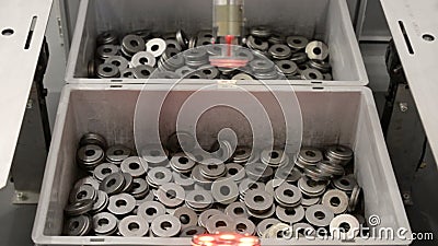 Sistema automático para explorar y el reconocimiento de las piezas de la máquina metrajes Sistema automático para explorar y el reconocimiento de las piezas de la máquina metrajes