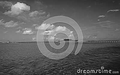 The Sister islands Digofinolu-Veligandahura in the Maledives Islands Stock Photo