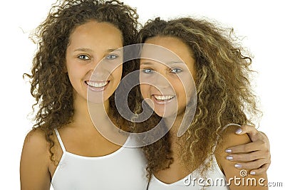 Sisterly friendship Stock Photo